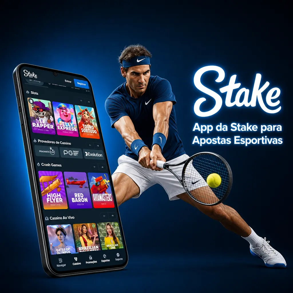 App da Stake para apostas esportivas no Android e iOS