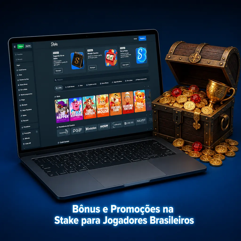 Bônus e promoções da Stake para jogadores brasileiros