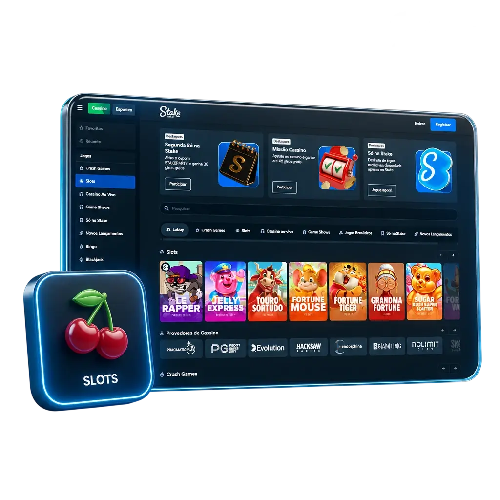 Caça-níqueis na Stake Casino Brasil
