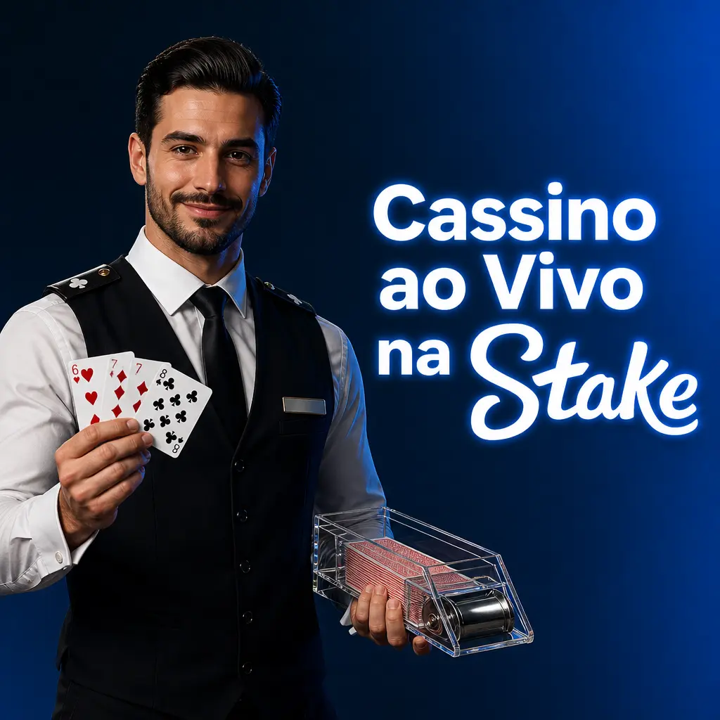Cassino ao vivo na Stake com crupiês em estúdio de alta definição