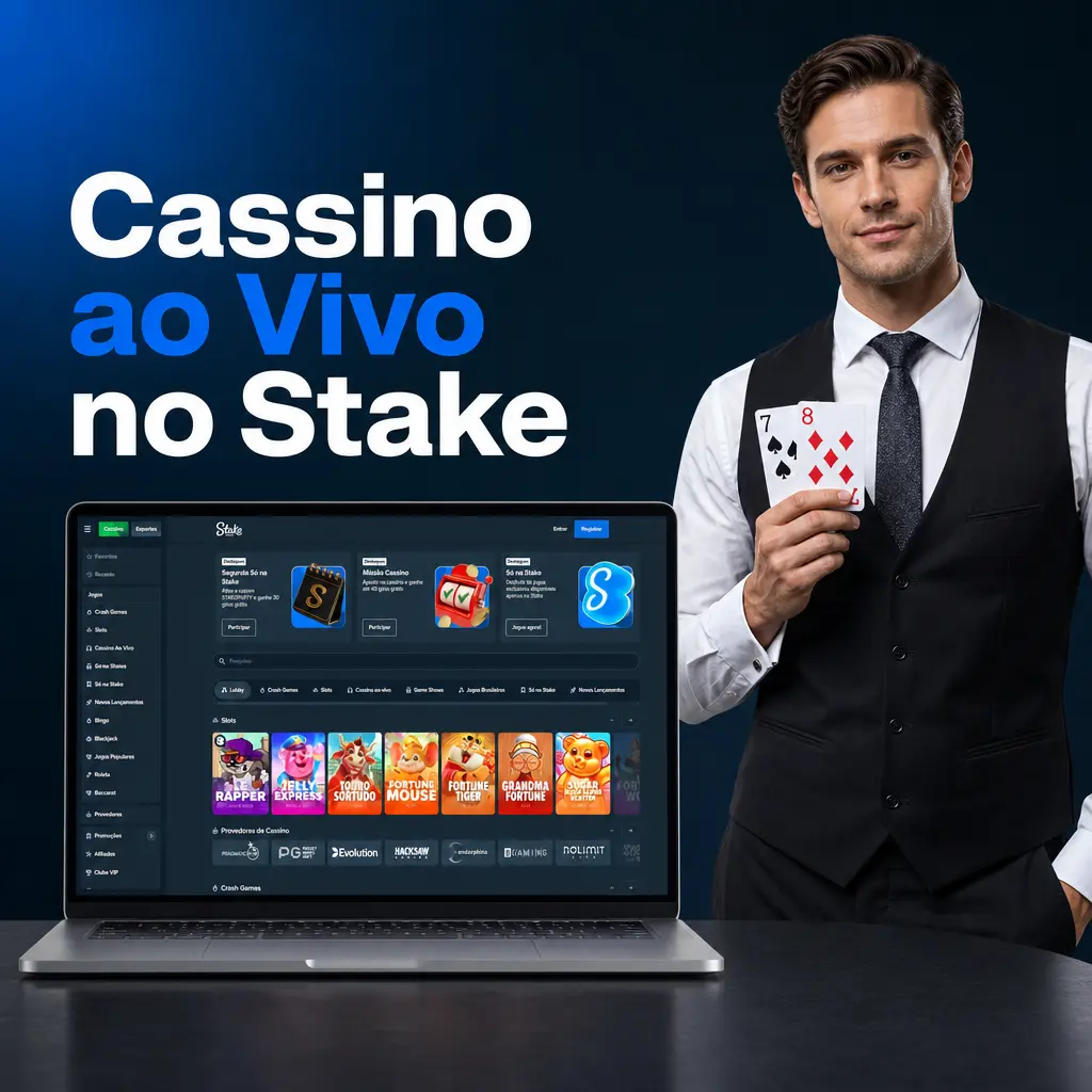 Cassino ao vivo no Stake com dealers profissionais em transmissão HD