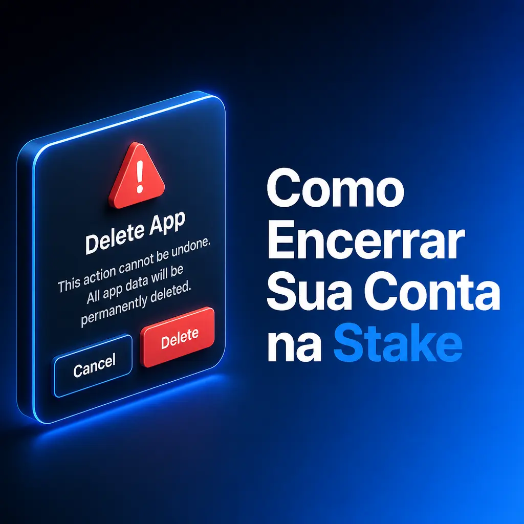 Processo de encerramento de conta na Stake