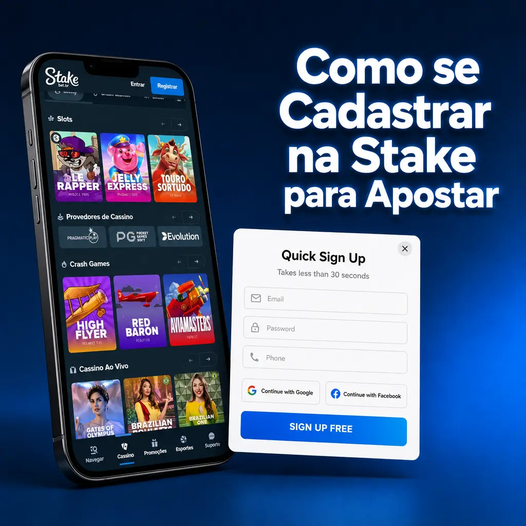 Cadastro na Stake Brasil passo a passo