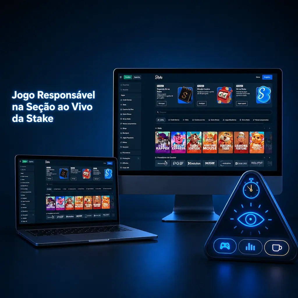 Ferramentas de jogo responsável na Stake ao vivo