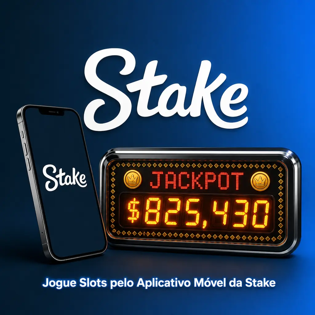 Aplicativo móvel da Stake com lobby de slots