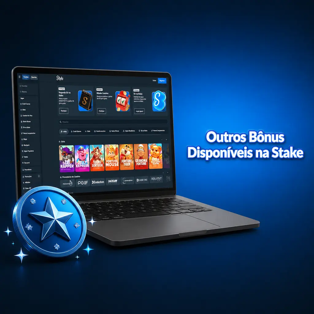 Bônus e promoções disponíveis na Stake