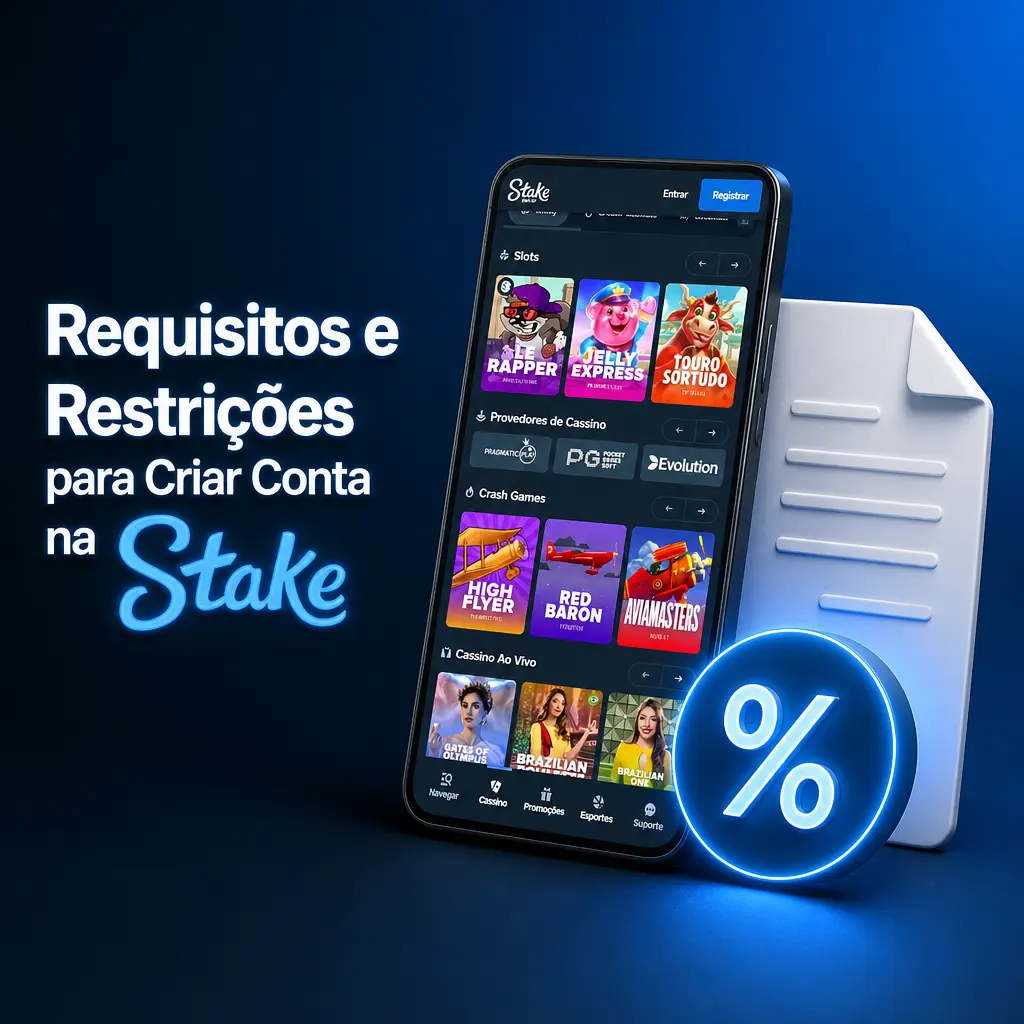 Requisitos para criar conta na Stake