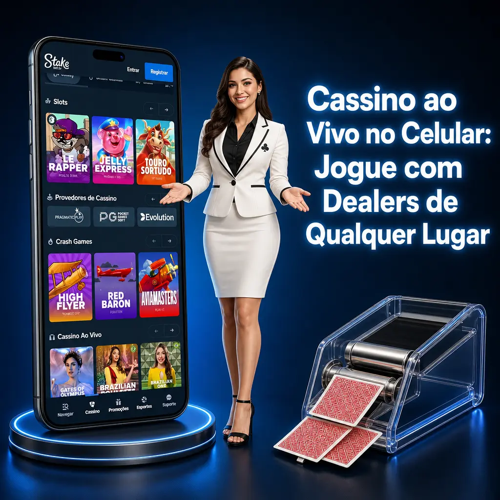 Cassino ao vivo no celular com dealer em streaming HD