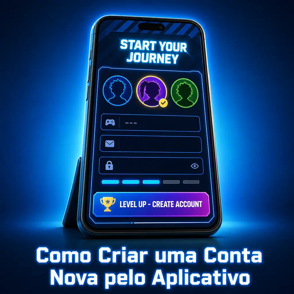 Criando uma conta nova pelo aplicativo Stake