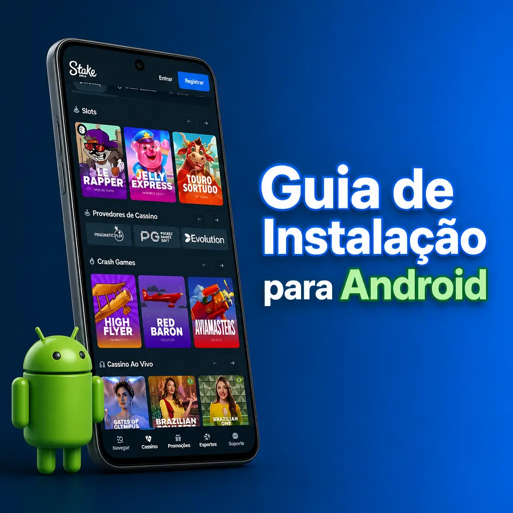 Instalação do app da Stake para Android