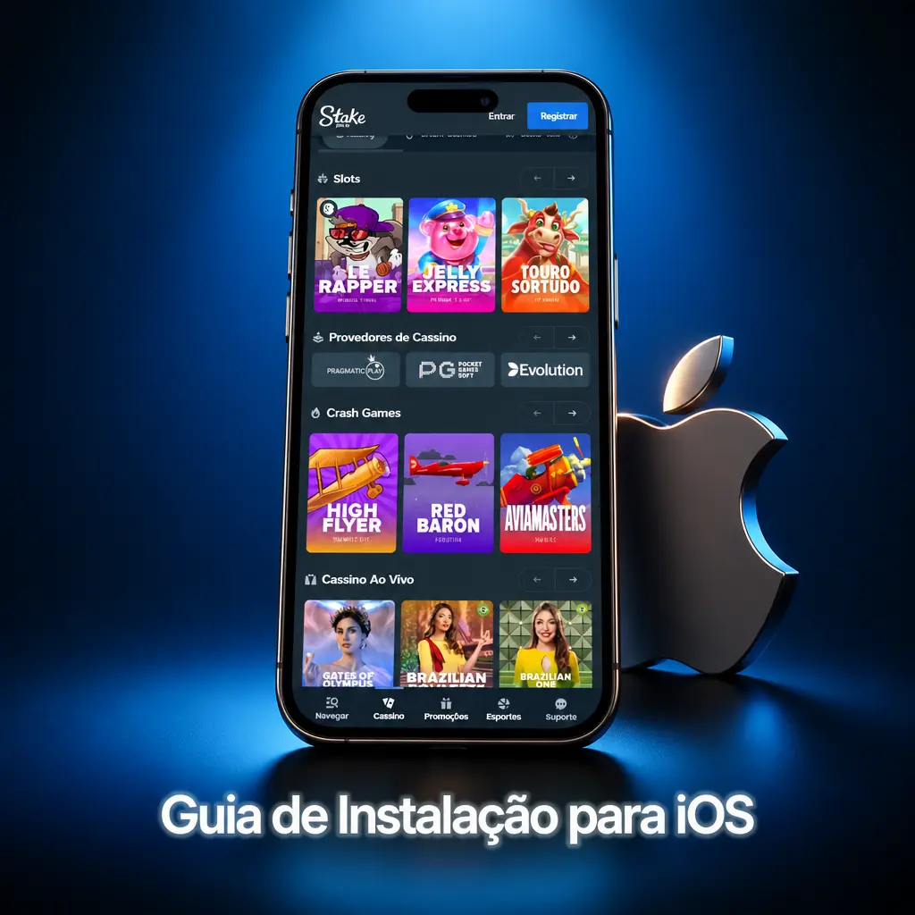 Instalação do app da Stake para iOS via PWA
