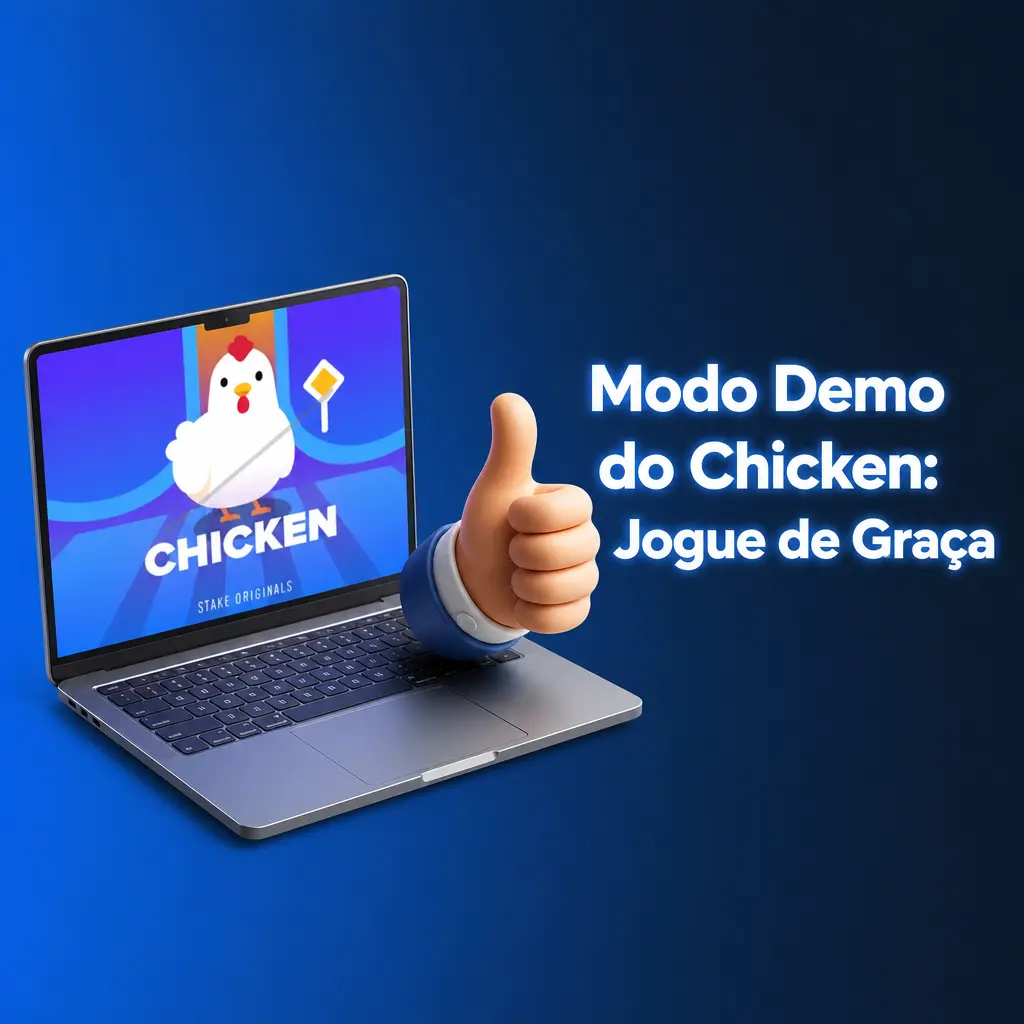 Modo demo do jogo Chicken na Stake com créditos virtuais