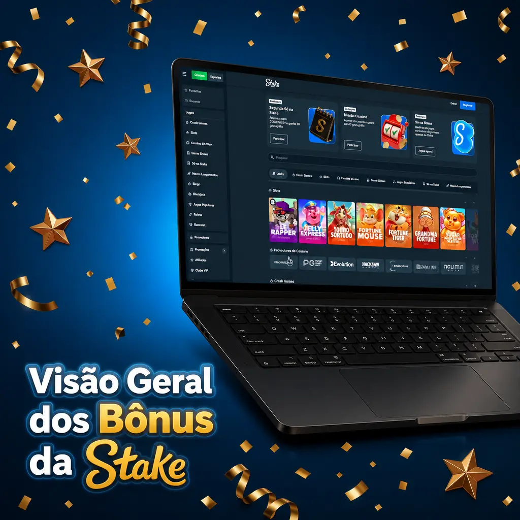 Visão geral dos bônus da Stake